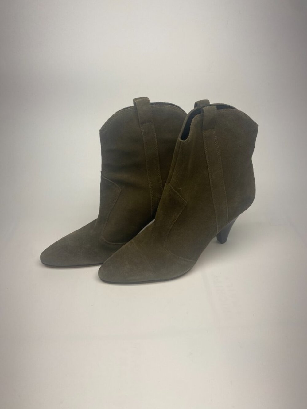 Marc Fisher LTD  Womens Carissa Dark Green Suede Pointy Toe Boot Sz 9